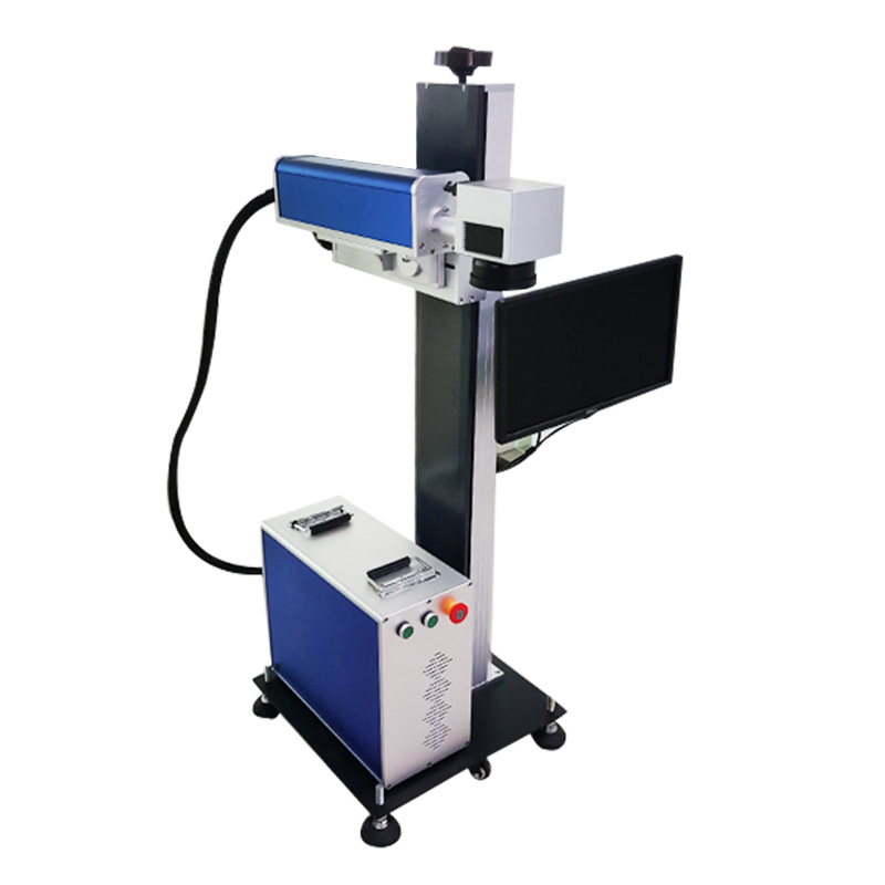 Fiber Online Flying Laser Marking Machine with Raycus 20W 30W 50W